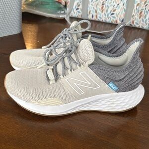 Woman’s New Balance Beige and Gray Athletic Shoes